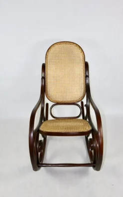 Pamono Vintage Brown Rocking Chair by Michael Thonet Outlet