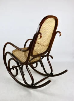 Pamono Vintage Brown Rocking Chair by Michael Thonet Outlet
