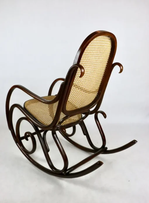 Pamono Vintage Brown Rocking Chair by Michael Thonet Outlet