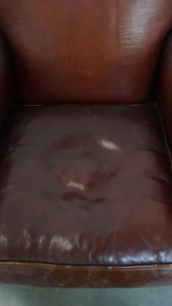 Pamono Vintage Brown Sheepskin Armchair Discount