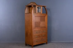 Pamono Vintage Brown Wood Secretary Best