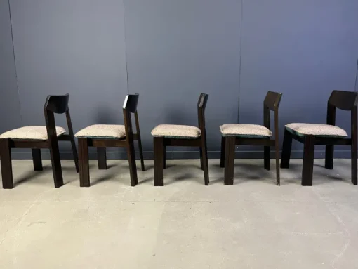Pamono Vintage Brutalist Dining Chairs, 1970s, Set of 5 Outlet