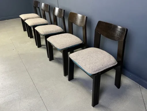 Pamono Vintage Brutalist Dining Chairs, 1970s, Set of 5 Outlet
