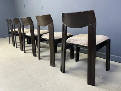 Pamono Vintage Brutalist Dining Chairs, 1970s, Set of 5 Outlet