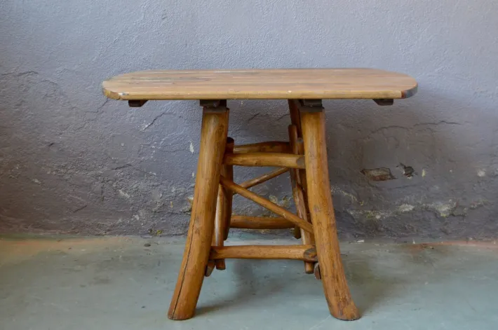 Pamono Vintage Brutalist Farm Table New