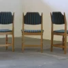 Pamono Vintage Brutalist Oak Dining Chairs by Henning Kjærnulf, 1960s, Set of 4 New