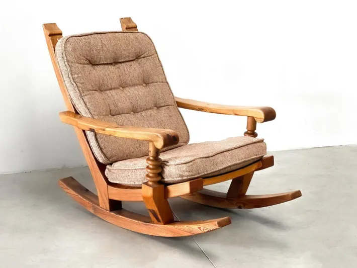 Pamono Vintage Brutalist Rocking Chair Discount