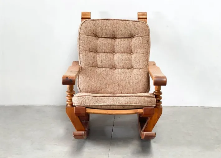Pamono Vintage Brutalist Rocking Chair Discount