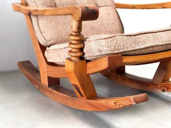 Pamono Vintage Brutalist Rocking Chair Discount