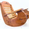 Pamono Vintage Brutalist Rocking Chair in Pine by Wasa, 1970s Discount