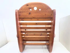Pamono Vintage Brutalist Rocking Chair in Pine by Wasa, 1970s Discount