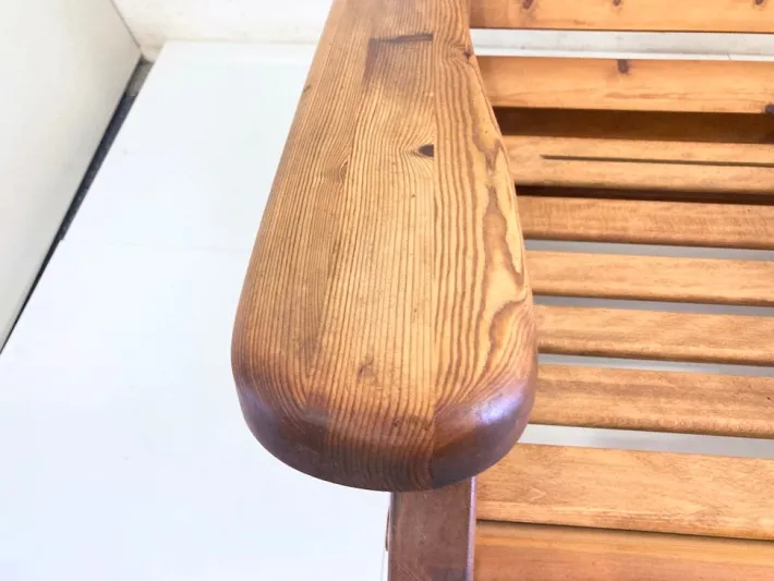 Pamono Vintage Brutalist Rocking Chair in Pine by Wasa, 1970s Discount
