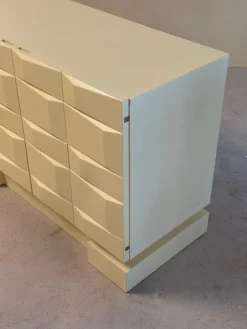 Pamono Vintage Brutalist Sideboard Cabinet with Graphic Panelled Doors, 1970s Discount