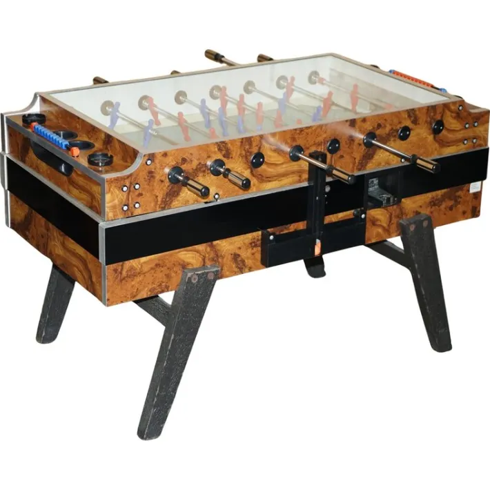 Pamono Vintage Burr Walnut Garlando Champion F2 Football / Foosball Table Order