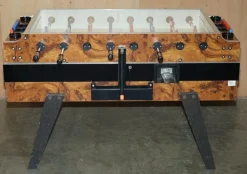 Pamono Vintage Burr Walnut Garlando Champion F2 Football / Foosball Table Order