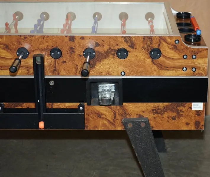 Pamono Vintage Burr Walnut Garlando Champion F2 Football / Foosball Table Order