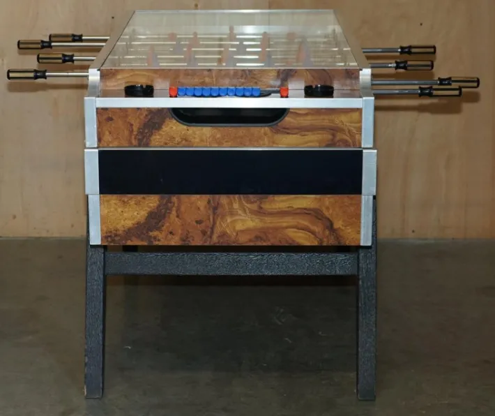 Pamono Vintage Burr Walnut Garlando Champion F2 Football / Foosball Table Order