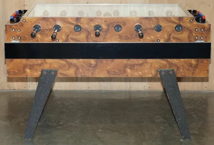 Pamono Vintage Burr Walnut Garlando Champion F2 Football / Foosball Table Order