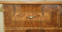Pamono Vintage Burr Walnut Veneer Chest of Drawers, Italy New