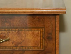 Pamono Vintage Burr Walnut Veneer Chest of Drawers, Italy New