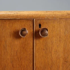 Pamono Vintage Cabinet in Oak Veneer, Italy, 1950s-1960s Outlet