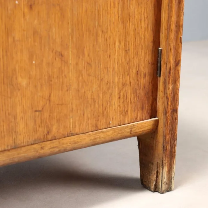 Pamono Vintage Cabinet in Oak Veneer, Italy, 1950s-1960s Outlet