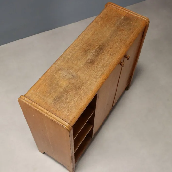 Pamono Vintage Cabinet in Oak Veneer, Italy, 1950s-1960s Outlet