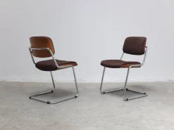 Pamono Vintage Cantilever Chairs by Karl Dittert for Stoll Giroflex, 1970s, Set of 4 New