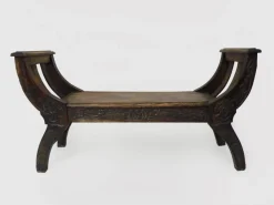 Pamono Vintage Carved Wooden Syrian Bench, 1950s Hot