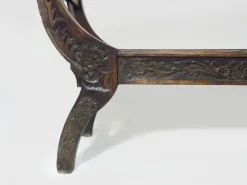 Pamono Vintage Carved Wooden Syrian Bench, 1950s Hot
