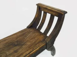 Pamono Vintage Carved Wooden Syrian Bench, 1950s Hot