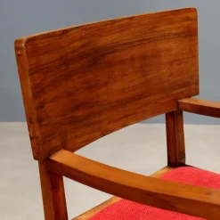 Pamono Vintage Chair in Wood and Fabric, Italy, 1940s-1950s Hot
