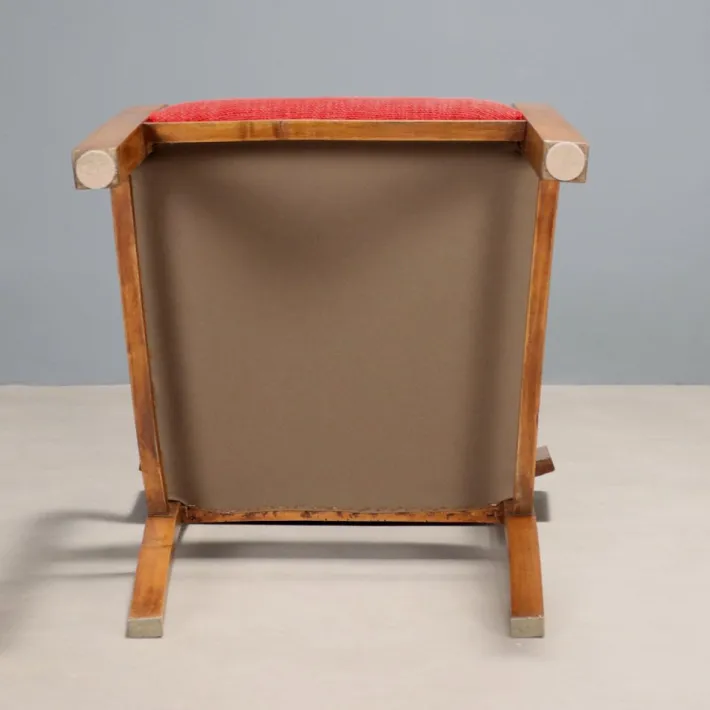 Pamono Vintage Chair in Wood and Fabric, Italy, 1940s-1950s Hot
