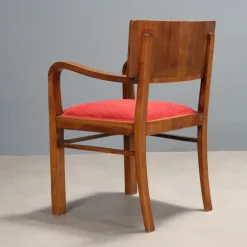 Pamono Vintage Chair in Wood and Fabric, Italy, 1940s-1950s Hot
