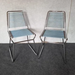 Pamono Vintage Chairs in the style of René Herbst, Set of 2 Clearance