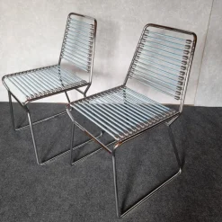 Pamono Vintage Chairs in the style of René Herbst, Set of 2 Clearance