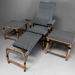 Pamono Vintage Chaise Longue Set from Maison Louis Drucker, 1970s, Set of 3 Discount