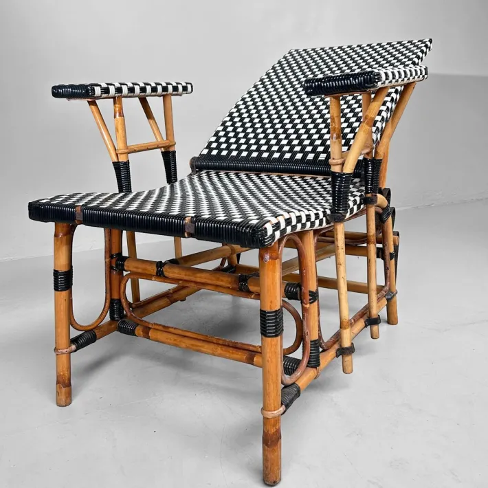 Pamono Vintage Chaise Longue Set from Maison Louis Drucker, 1970s, Set of 3 Discount