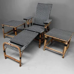Pamono Vintage Chaise Longue Set from Maison Louis Drucker, 1970s, Set of 3 Discount