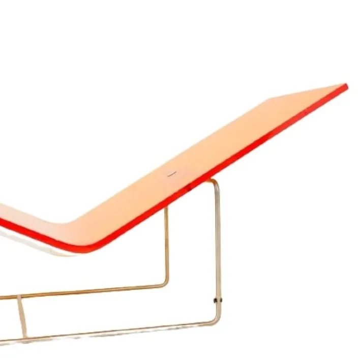 Pamono Vintage Chaise Lounge in Orange by Jean-Marie Massaud, 1990s