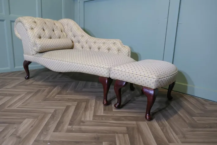 Pamono Vintage Chaise Lounge with Ottoman, 1960, Set of 2 Clearance