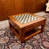 Pamono Vintage Cherrywood Game Table Hot
