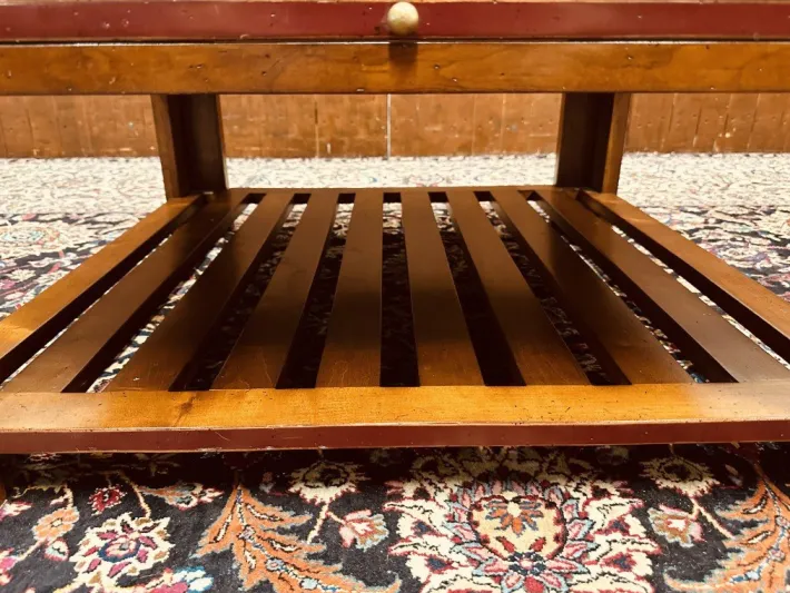 Pamono Vintage Cherrywood Game Table Hot