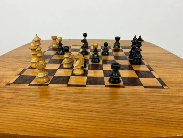 Pamono Vintage Chess Table, 1970s Outlet
