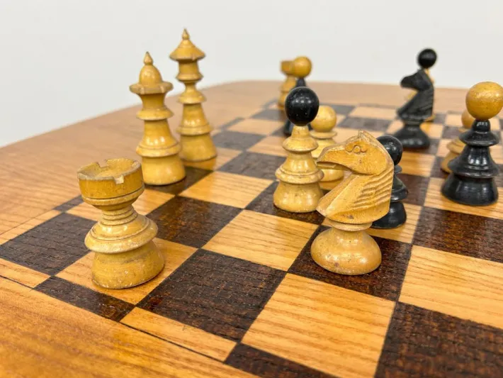 Pamono Vintage Chess Table, 1970s Outlet