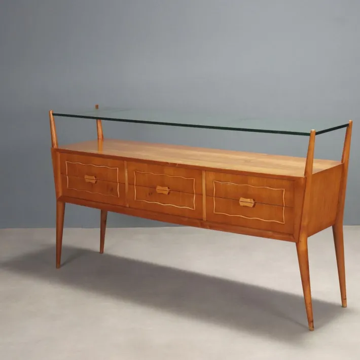 Pamono Vintage Chest of Drawers in Cherrywood Veneer, 1950s Discount