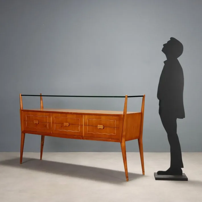 Pamono Vintage Chest of Drawers in Cherrywood Veneer, 1950s Discount