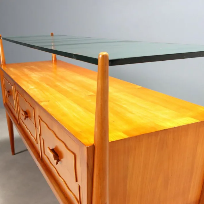 Pamono Vintage Chest of Drawers in Cherrywood Veneer, 1950s Discount