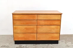 Pamono Vintage Chest of Drawers in Beech, 1950s New