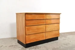 Pamono Vintage Chest of Drawers in Beech, 1950s New